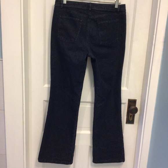 Lafayette 148 New York dark wash jeans. Boot cut - Picture 2 of 6